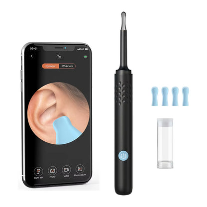 ClearView WiFi Ear Camera – HD Visual Ear Cleaner with LED Lights & Mini Earpick