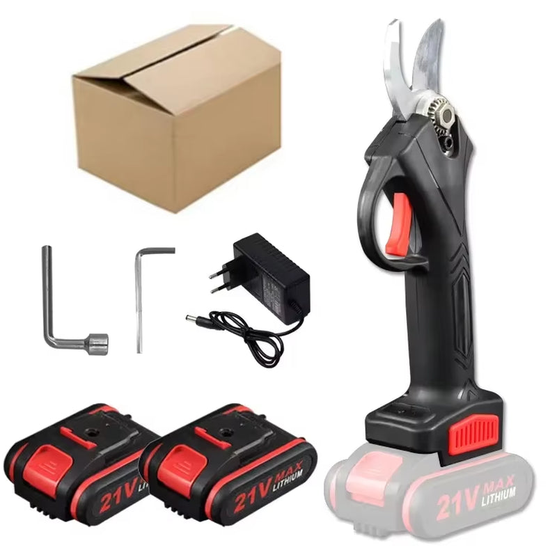 PowerPrune 21V Cordless Electric Pruner – Effortless Tree & Bonsai Branch Cutting Tool