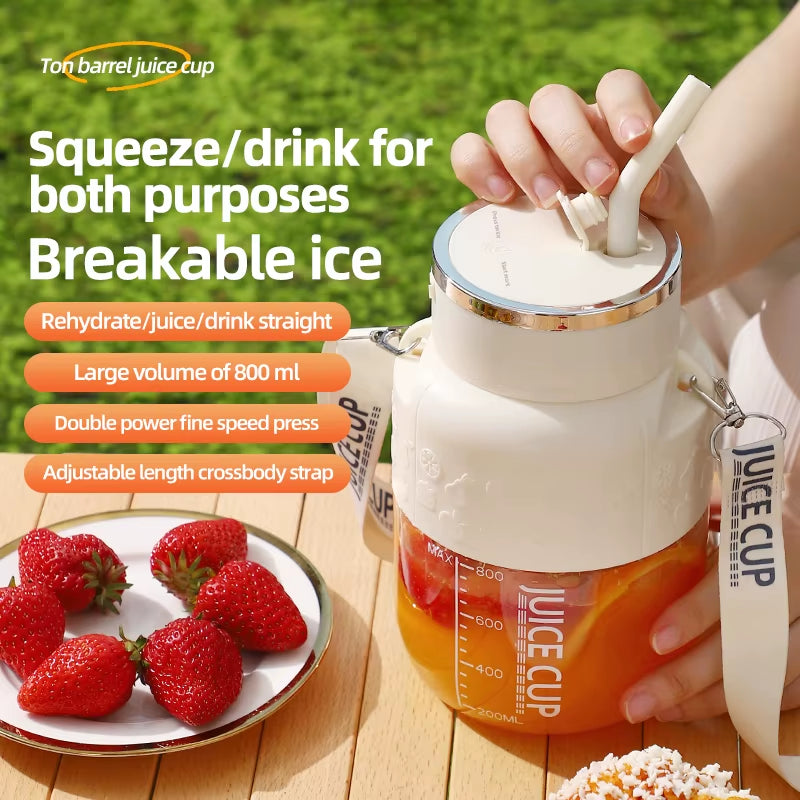 PowerJuice 800ml Electric Sports Cup – USB Rechargeable Juicer for Smoothies, Shakes, & More