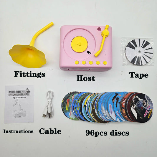 StoryTunes Junior – Children’s Phonograph Music & Story Player with 96 Learning Cards