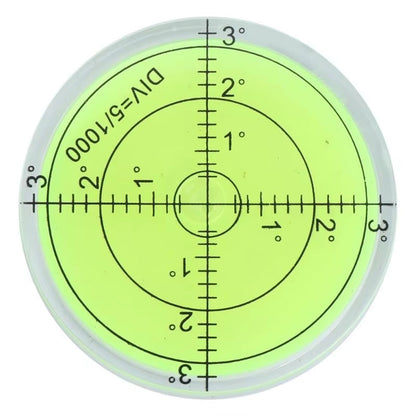 60Mmx12Mm PMMA Bubble Degree Mark Surface Level round for Measuring Tool